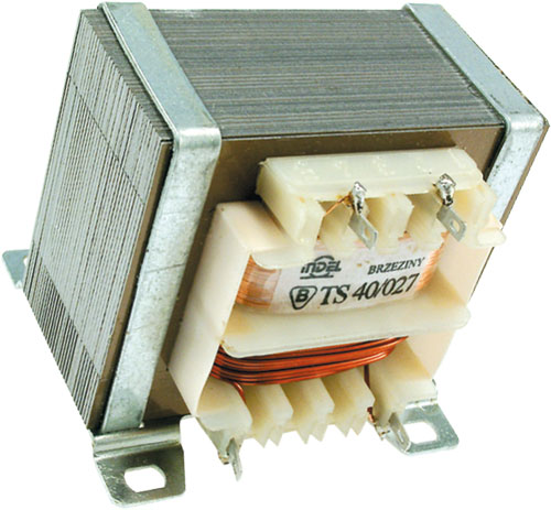 Transformator 2x6V, retea, 0.65A, 8VA, TS8/022