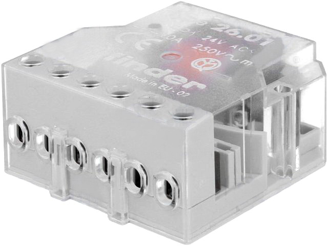Releu bistabil, 24VAC, SPTS-NO, 10A, AC1, 26.01.8.024.0000, FINDER