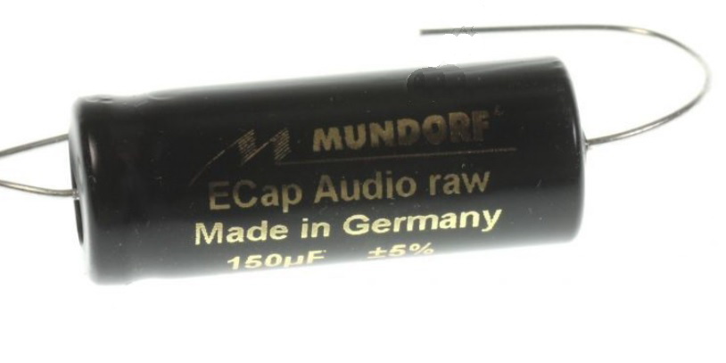 150uF/63VDC, condensator pt audiofrecventa, bipolar, filtre boxe, ECAP63-150, MUNDORF