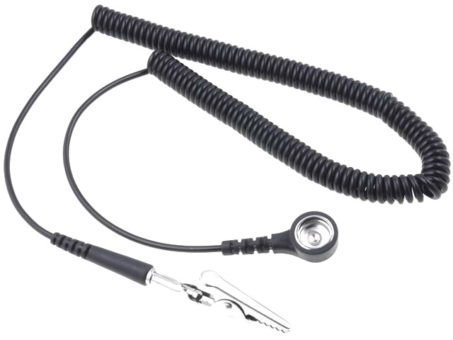 Cablu de conectare spiralat cu clichet; ESD; 3m; 1Megaohmi; PRZEW-10/BAN-3M