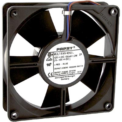 Ventilator 24VDC, 119x119x32mm, 2800RPM, 2 fire, 4314, EPM-PAPST