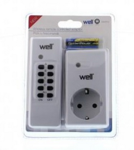 Priza cu comanda radio, telecomanda, 3600W, 230VAC, ELAD-SH/RC