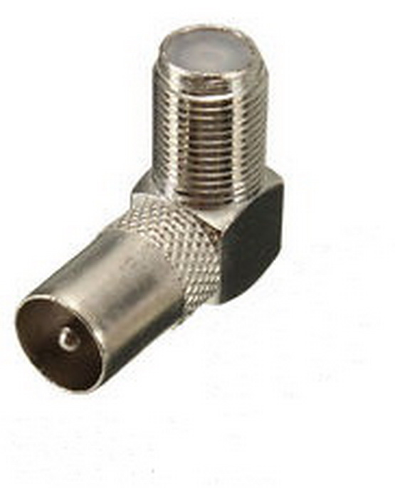 Adaptor mufa F,   F mama , tata tv, 90 grade, FC-0255