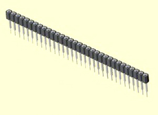 Bareta pini, 32 pini, pas 2.54mm, aurit, SIL32PZF