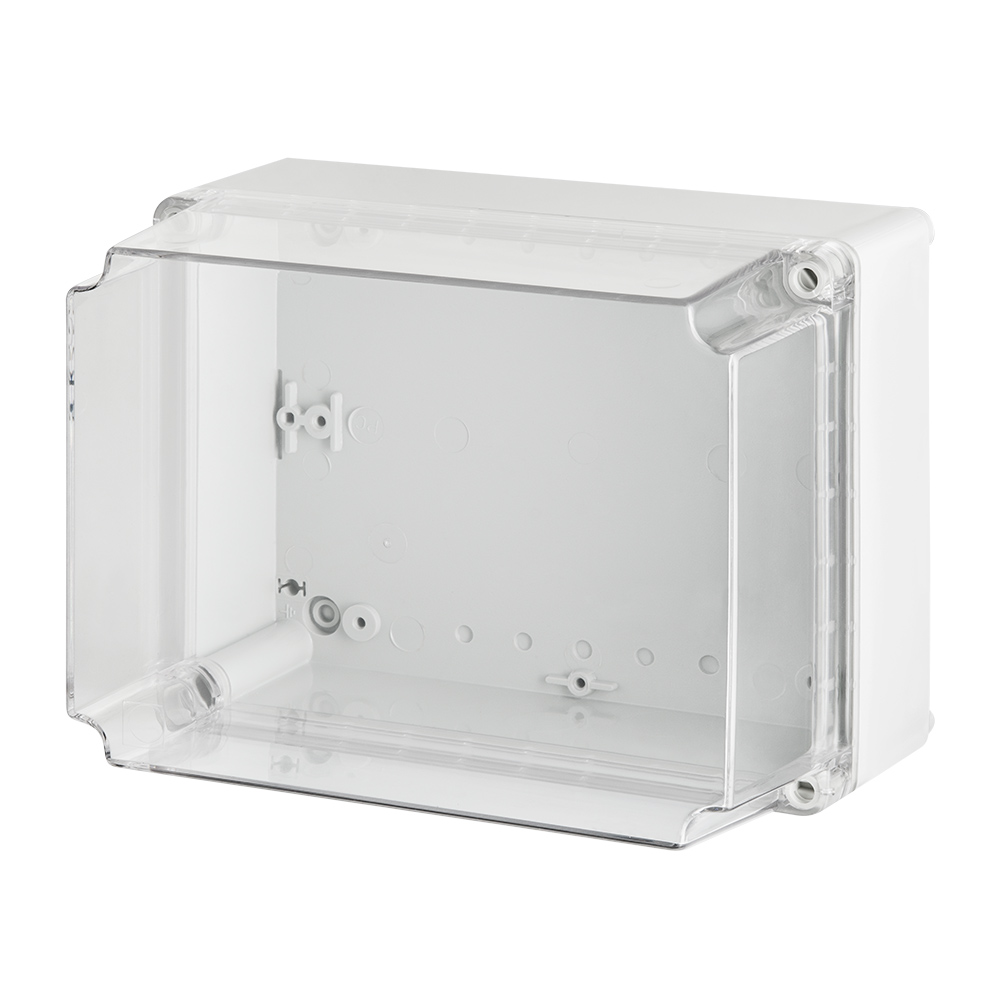 Carcasa ABS gri, IP65, IK07, capac transparent, 74x135x72mm, EPN-2705-01