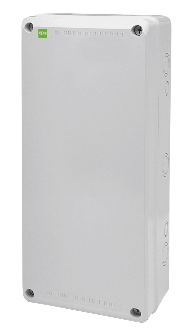 Cutie ABS gri, IP65, IK07, capac gri, 230x506x130mm, EPN-2752-00