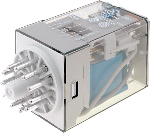 Releu 110VAC, 11pini, 3PDT, 10A, 110VAC, 60.13.8.110.0040, FINDER