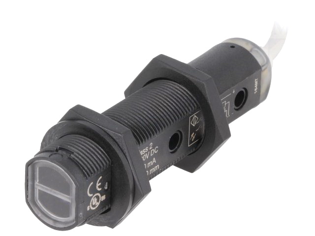 Senzor fotoelectric reflexiv, M18, 0-0.4m, PNP, DARK-ON, 18KF-PA-1PD-C-02, BALLUFF