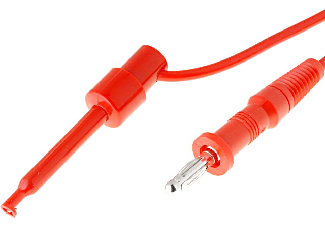 Cablu de masurare, banana clips, 0.95m, 10A, PPOM36/R