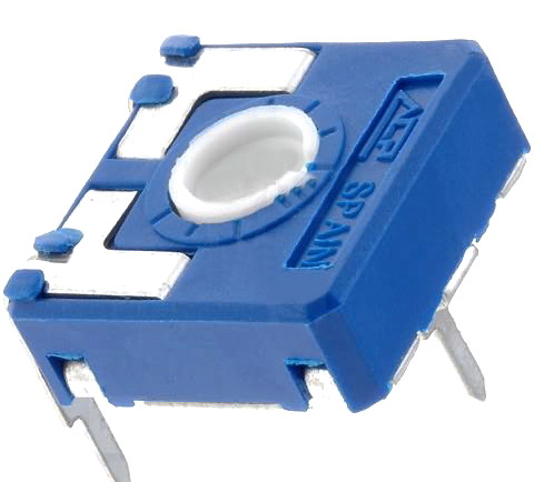 Semireglabil, 1K, ORIZONTAL, CA14V-1K, ACP