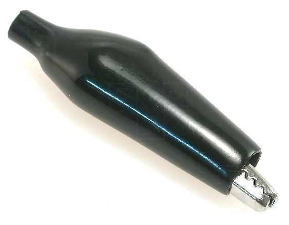 Crocodil, izolat, lungime 60mm, negru, CRCLBL-03