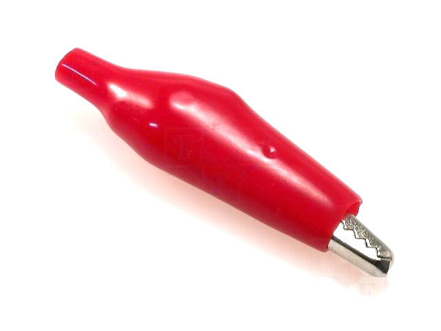 Crocodil, izolat, lungime 41.5mm, rosu, CRCLRE-02