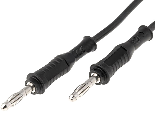 Cablu de masurare; silicon; 1m; negru; PJ2019-100-B 20A