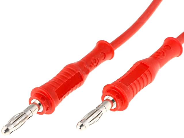 Cablu de masurare; silicon; cablu:1m; rosu ;20A  PJ2019-100-R