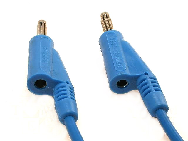 Fir de testare, 2x mufa+soclu 4mm, 20A, PP101-BL