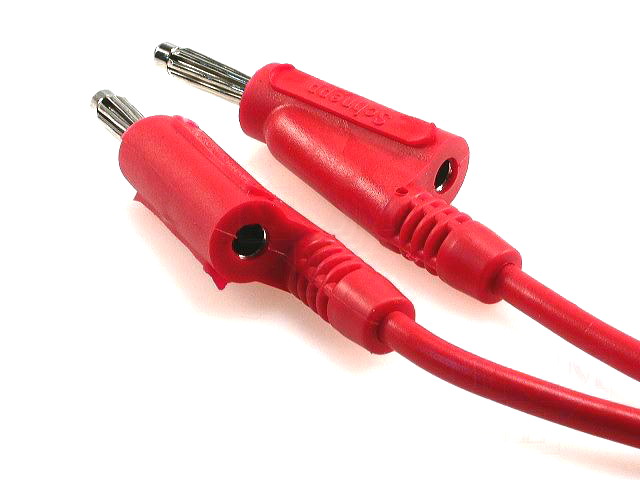 Fir de testare, 2x mufa+soclu 4mm, 20A, 1m, PP101-R