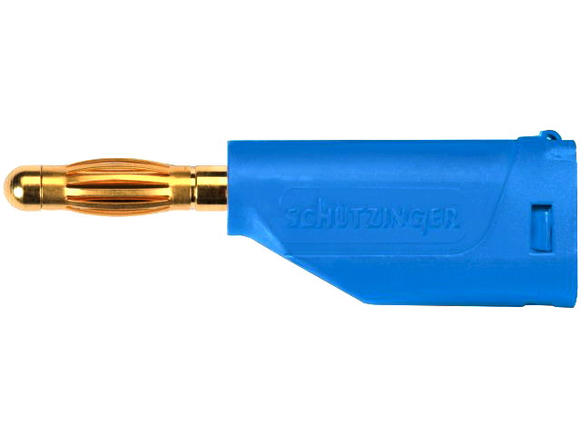 Conector banana, 4mm, soclu axial, 16A, 70VDC, albastru, FK15LAU1-BL