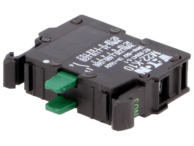 Element de contact; NO; 6A/230VAC; 3A/24VDC; 22mm; M22-K10, EATON