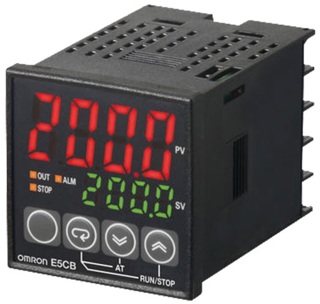 Regulator temperatura, PT100, 2xSPST-NO, 48x48x60mm, 100...240VAC, E5CB-R1P, OMRON