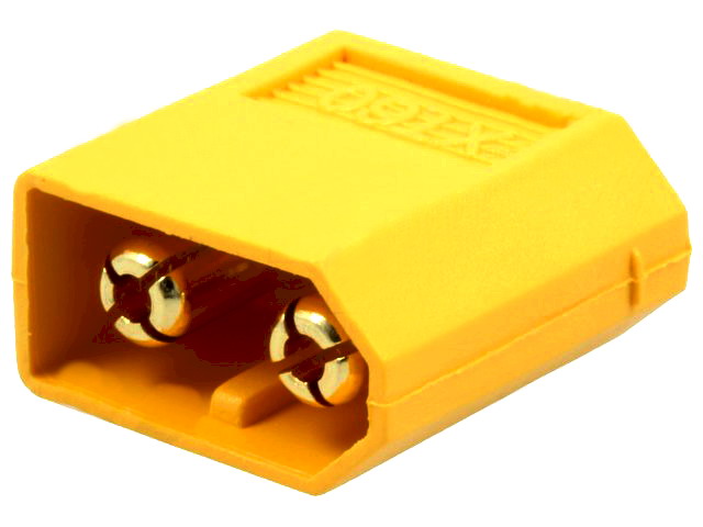 Soclu alimentare, DC, 30A, 500V, tata, 2 PINI, PCB, THT, contacte aurite, XT60UPB-M, AMASS