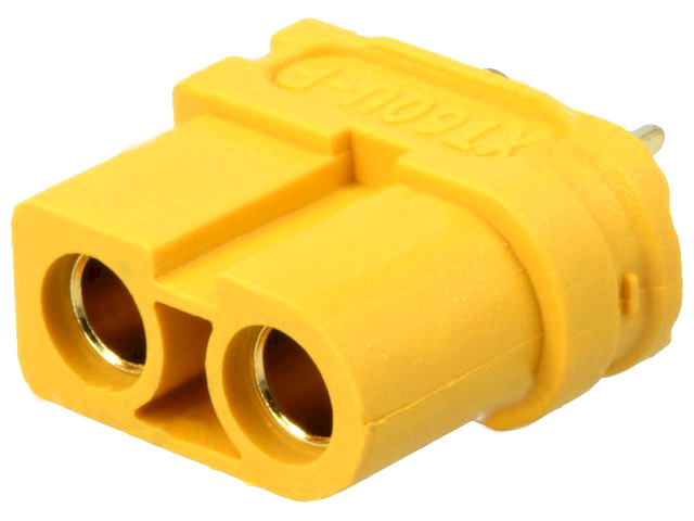 Mufa alimentare, DC, 30A, 500V, mama, 2 PINI, pe cablu, contacte aurite, XT60U-F, AMASS