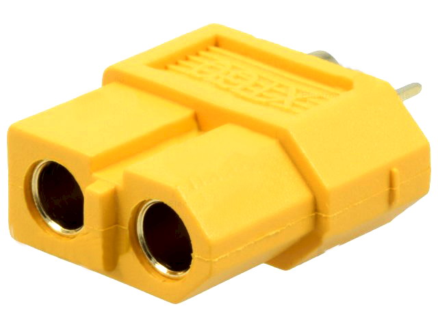 Mufa alimentare DC, 30A, 500V, mama, 2 PINI, pe cablu, contacte aurite, XT60-F, AMASS