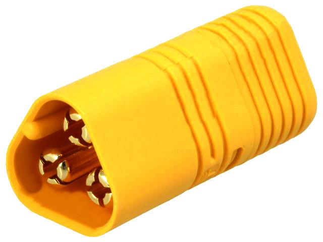 Mufa alimentare DC; MT60; tata; 3 PINI; pe cablu; lipite; 60A; 500V; MT60-M