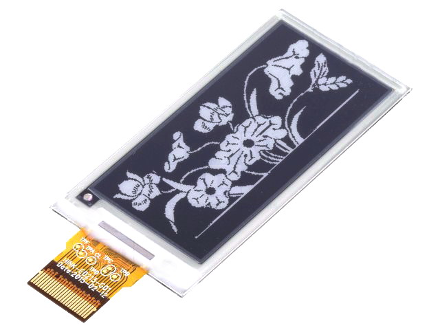 Display e-paper; 2.13"; 250x122; 59.2x29.2x1.05mm; 3.3VDC; WSH-12672