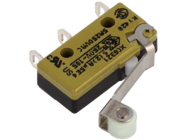 Microintrerupator SPDT; ON-(ON); 10A/250VAC; XCG3-S1-Z1,  SAIA-BURGESS