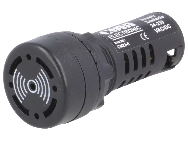 Semnalizator acustic; panou, 24-230VAC/DC, IP54; negru, 82dB, CM22-S, COBI ELECTRONIC