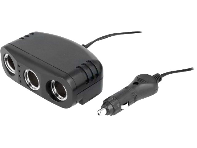 Soclu bricheta 3 iesiri, 12V/3x3A, distribuitor, 1m, A13-75A28A1-A3Z