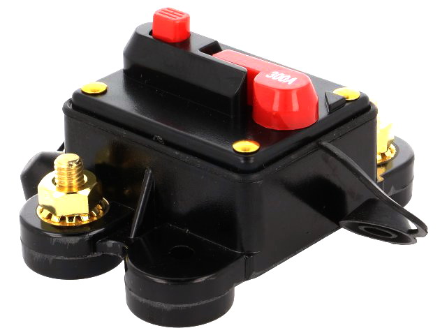 Siguranta automata; auto; 300A; neagra; 12-24VDC; 78x52x37mm; IP67; SBA-300A