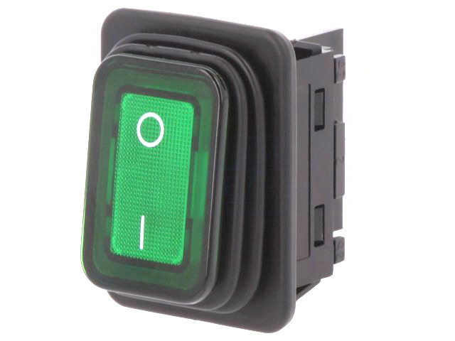Comutator basculant, OFF-ON, 20A, 1935.3118, IP65, 4 pini, DPST, orificiu montare 30.2x22mm, MARQUARDT