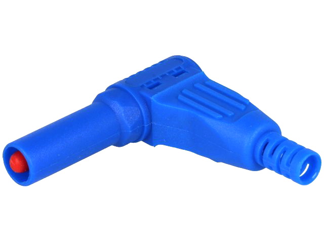 Mufa banana albastra; 32A; 4mm, 1000V CAT II, BAP-100-BL