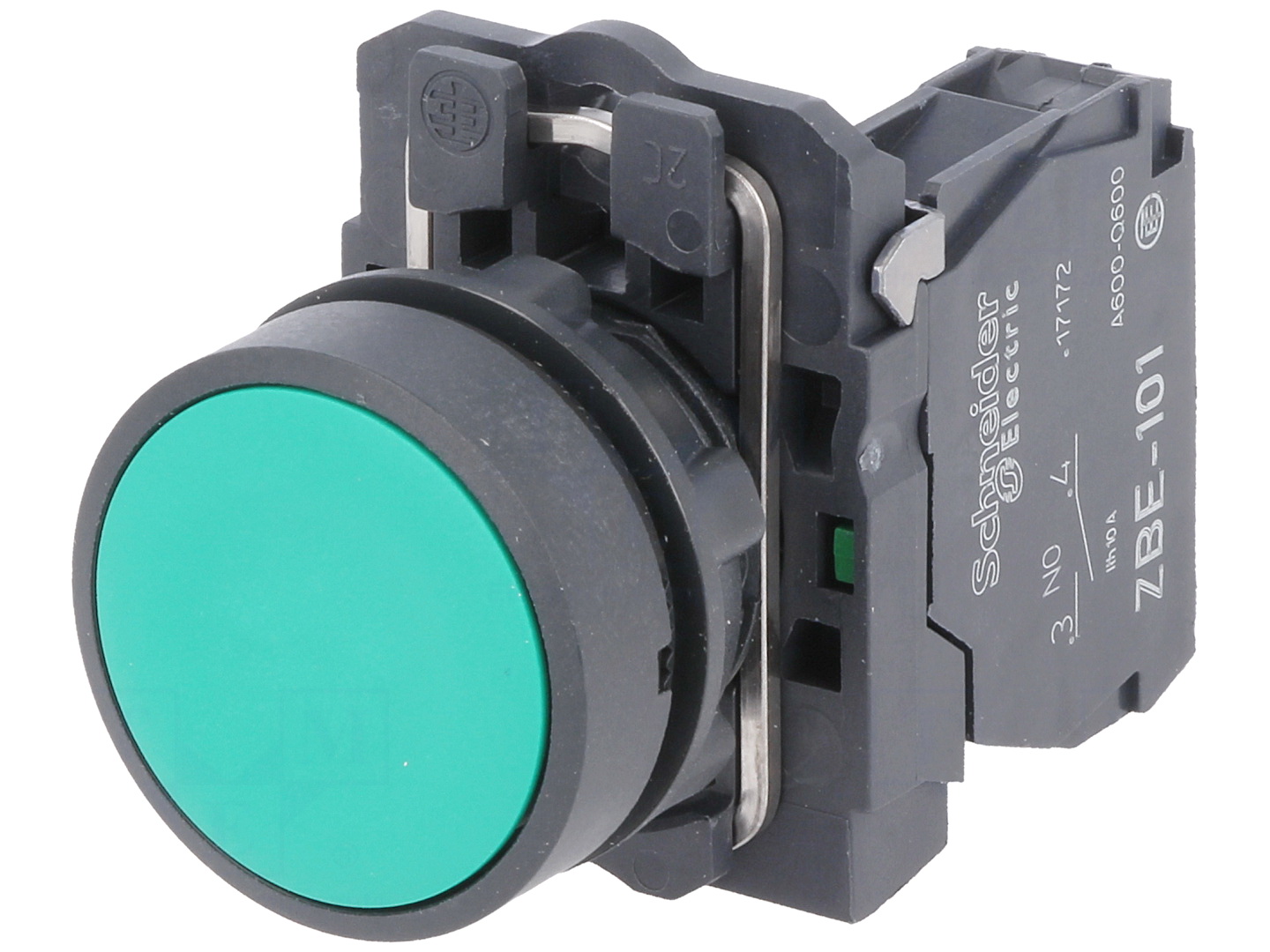 Buton panou, monostabil, NO, 3A/250V, verde, XB5AA31, SCHNEIDER ELECTRIC