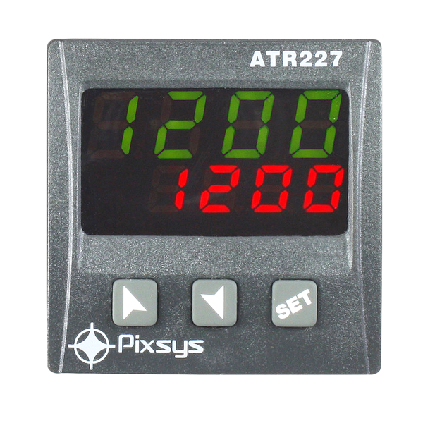 Termostat, regulator multifunctional, intrare universala, 48x48mm, montare panou, 2 relee, 24-230VAC, ATR227-11ABC