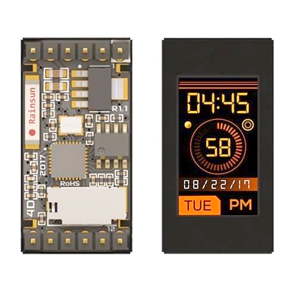 Display TFT, afisor serial, inteligent, 0.9", 160x80 pixels, I2C, SPI, SoC, ESP8266, IoD-09TH