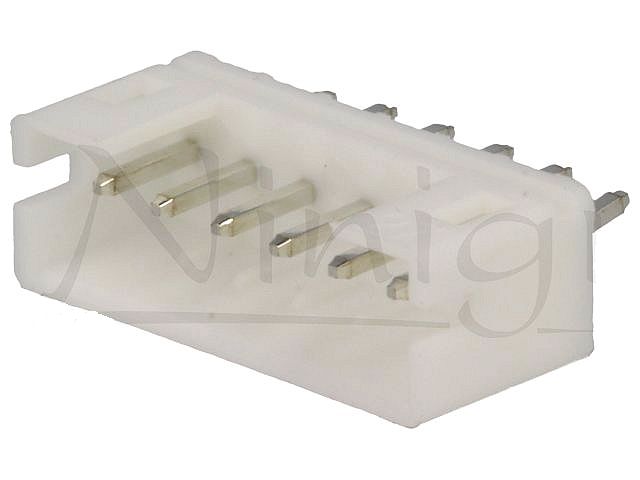 Conector tata, pcb, pas 2mm, 6 pini, 1A, NXW-06