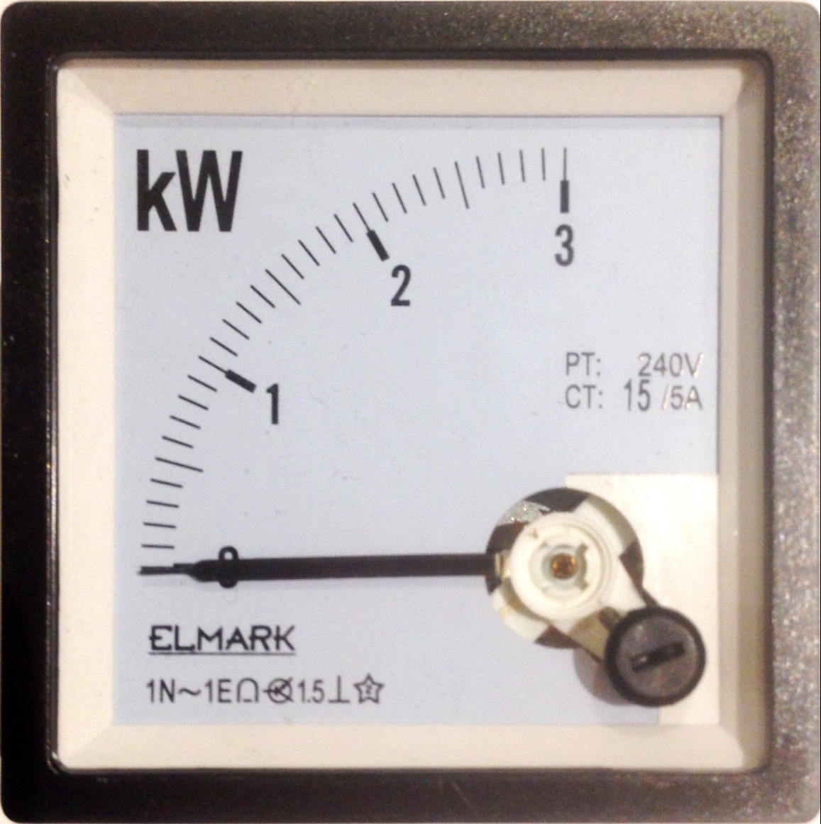 Wattmetru analogic, masurare putere, panou, analogic, 0-3000W, 240VAC, WATT3000-ANA