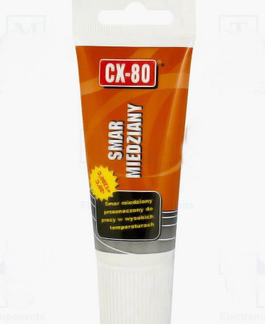 Vaselina inalta temperatura, grafit, pasta, bujii, frine, ambreiaje, neagra, 1200C, 40gr, CX-80