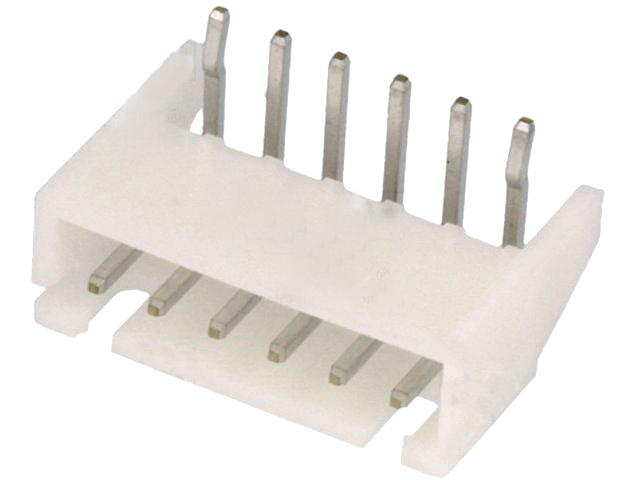 Soclu tata; cablu-placa; 6 pini; pas 2.5mm; in unghi; S6B-XH-A, JST