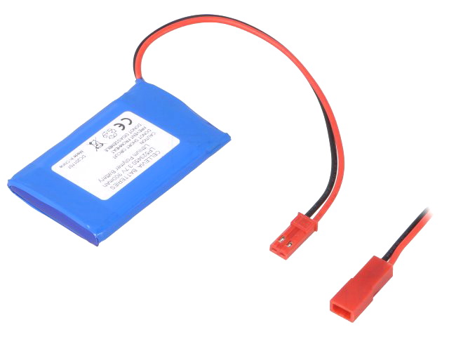 Acumulator 3.7V, Li-Po; 900mAh; 5.7x34.5x50.5mm; ACCU-LP523450/CL