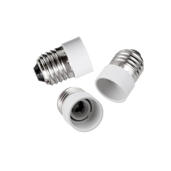 Dulie, adaptor, reductie, alba, bec, E14 intern, E27 extern, D.3105, PAWBOL