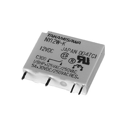 Releu 24VDC, slim, SPST, 5A, NY-24W-K, Fujitsu