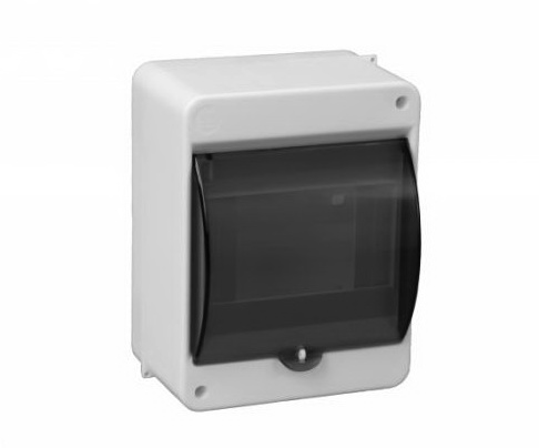 Cutie aparatura, montaj sina, alba, IP30, 6 module, PWC-2067