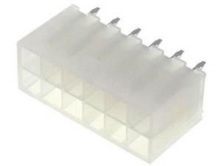 Conector Mini-Fit Jr, mufa 12 pini, tata, 600V, pas 4.2mm, 5566-12A, MOLEX