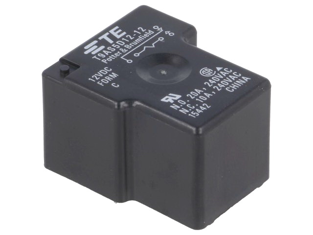 Releu 12VDC, SPDT, 20A, T9AS5D12-12, TE CONNECTIVITY