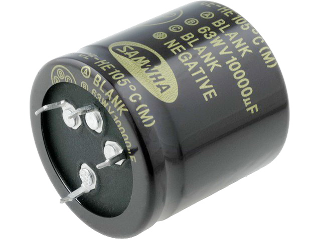 10000uF/63V, Condensator electrolitic, 40x40mm, RM10, SAMWHA