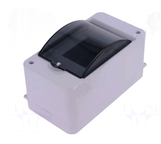 Cutie aparatura, montaj sina, alba, IP30, 3 module, montaj aparent, PWC-2061