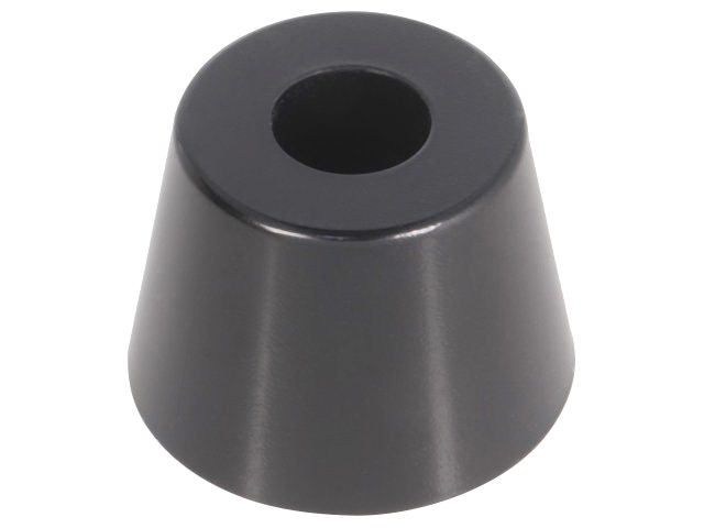 Picior cauciuc, cutie, pvc, A:28mm; B:21,2mm; C:9,7mm; E:20mm; D:3,8mm, NF-014